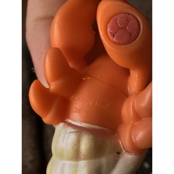 Littlest Pet Shop 188 Hermit Crab LPS Authentic Orange Teal Eyes Pet Pairs G1 - Picture 6 of 7